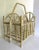 Chinoiserie Vintage Asian Chinoiserie Bamboo Magazine Rack For Sale - Image 3 of 6