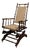 Antique American Beech Rocking Chair, 1890s For Sale