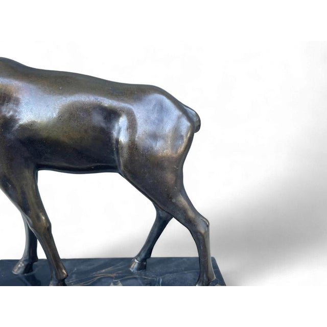 Bronze Deer Sculpture, 1920s-1940s For Sale - Image 9 of 16