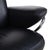 Animal Skin Set of Black Leather Jazz Recliner and Ottoman from Stressless For Sale - Image 7 of 17