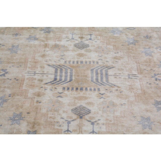 1990s Turkish Oushak Hand Knotted Wool Rug, 6'8"x11'1" For Sale - Image 5 of 6