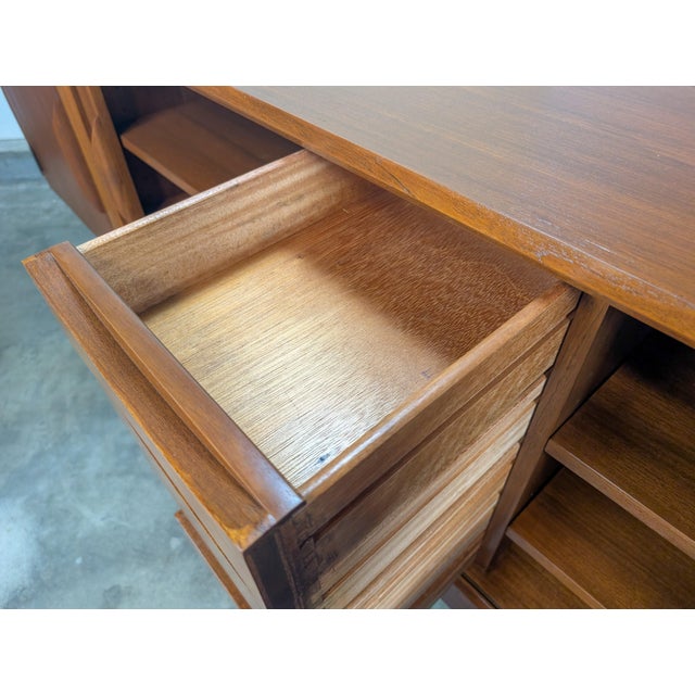 1950s Mid Century Danish Modern Teak Sideboard by Johannes Andersen for Uldum, Attributed For Sale - Image 13 of 14