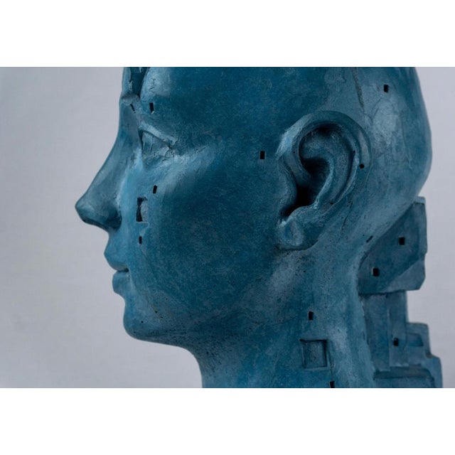 Blue José Perozo, LarA 003, 2024, Cement Sculpture For Sale - Image 8 of 14