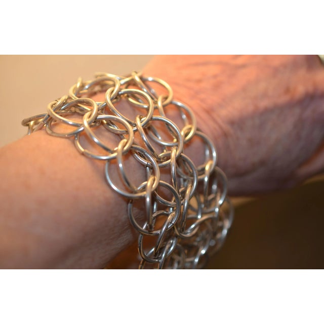 Vintage Handmade 925 Silver Bracelet, in Very Good conditions. Designed 1970 to 1979
