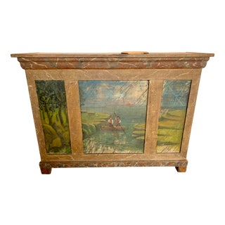 Small 20th Century Fir Counter in the style of Flament For Sale