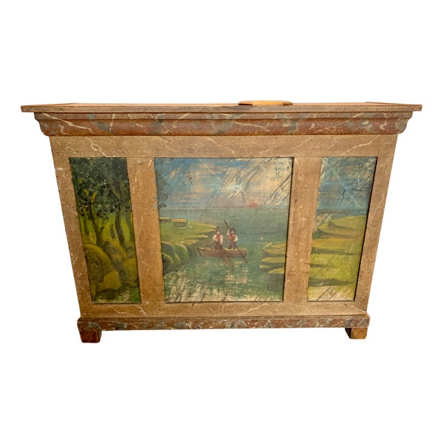 Small 20th Century Fir Counter in the style of Flament For Sale