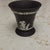 Wedgwood Vintage MCM Wedgwood Black Jasperware Trumpet Vase For Sale - Image 4 of 6