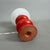 Wood White Murano Glass Table Lamp with Red Wood Base, 1960s For Sale - Image 7 of 11