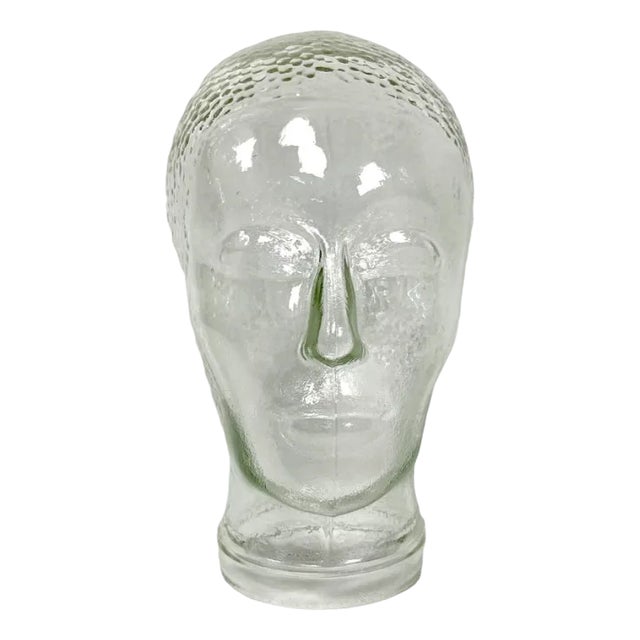 Vintage German Glass Head, 1970s For Sale