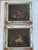 Gorgeous pair of antique cca 1820 oil on canvas still lives with fruit Bogdany style., framed.