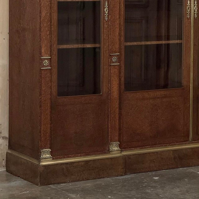 Auburn 19th Century French Louis XVI Mahogany and Burl Bookcase by Maison Lalande of Paris For Sale - Image 8 of 18