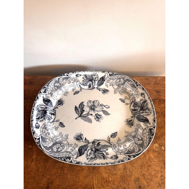 Ceramic Antique Victorian Meat Platters, 1890, Set of 2 For Sale - Image 7 of 7