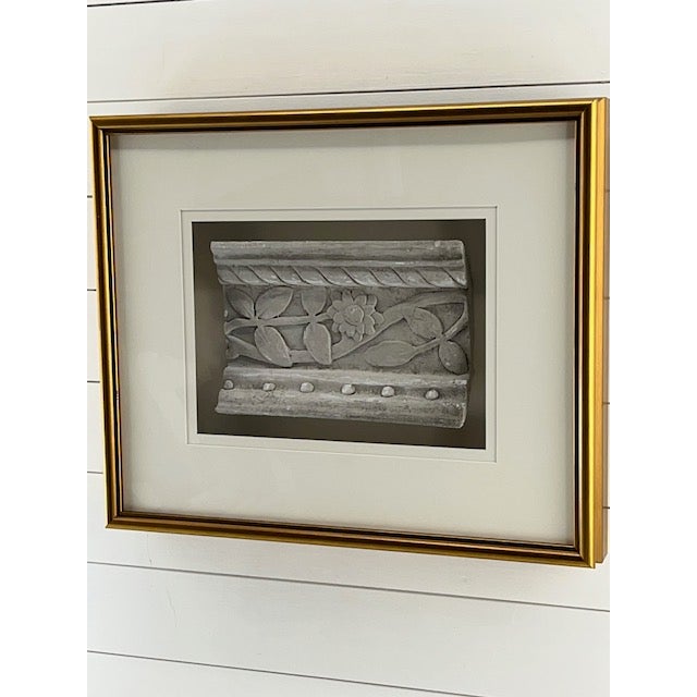Modern Framed Flower Moulding For Sale - Image 3 of 5