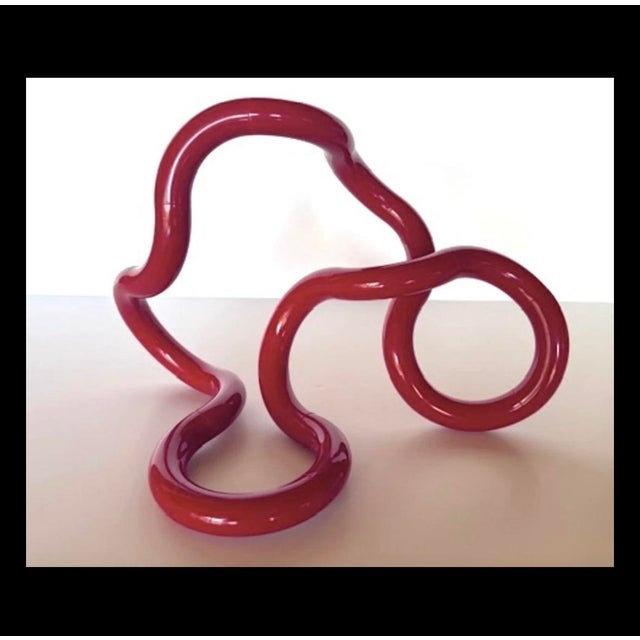 Mid-Century Modern Vintage "Tangle" Desktop Sculpture - 1982 - Richard X Zawitz For Sale - Image 3 of 8