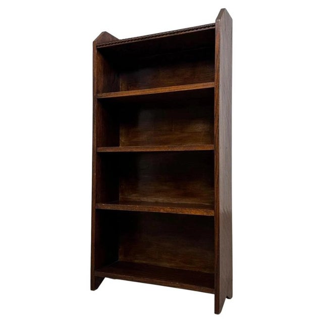 Early 20th Century English Oak Open Bookcase For Sale - Image 5 of 11