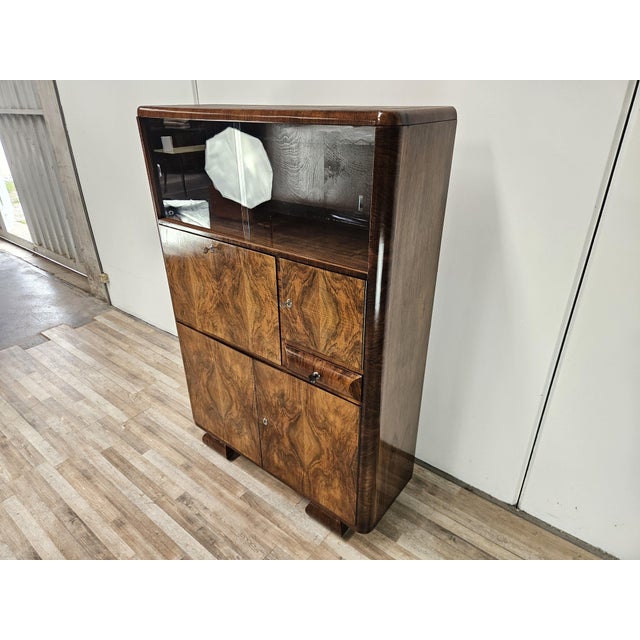 Art Deco Austrian Display Cabinet in Glass and Briar Root, 1930 For Sale - Image 3 of 18