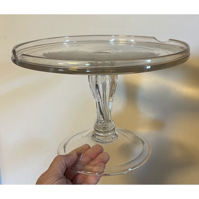 18th Century Antique 18th Century English George III Blown Glass Tazza Plateau or Syllabub Cake Stand For Sale - Image 5 of 15