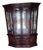 1990s Thomasville Collectors Cherry China Cabinet Breakfront Hutch Curio Chippendale For Sale
