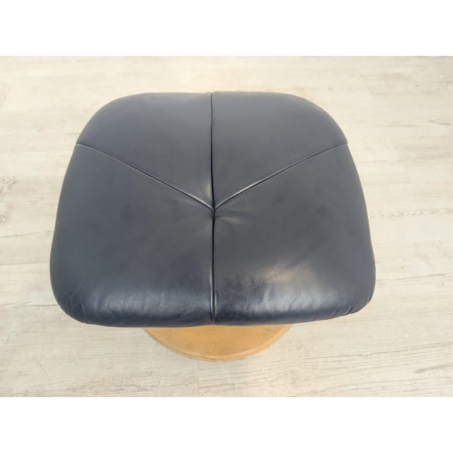 Leather Armchair with Ottoman by Verikon Lund & Paarman, 1960s, Set of 2 For Sale - Image 17 of 18
