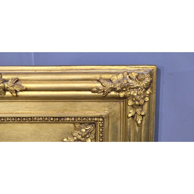 Gold French Gilt Trumeau Mirror, 1880 For Sale - Image 8 of 12