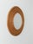 Brown Vintage Riviera Round Mirror in Curved Canes and Rattan Core Braids, Italy, 1970s For Sale - Image 8 of 10