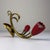 Gold Vintage Italian Red Brass Wall Sconces, 1950s, Set of 2 For Sale - Image 8 of 18