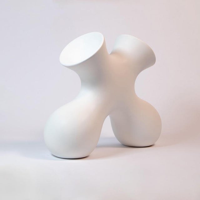 Tabono Vase in Ceramic by Soheila Mahmoodi For Sale - Image 4 of 18