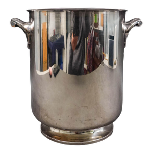 Mid 20th Century Christofle France Gallia Ormesson Silver Plated Champagne Bucket Wine Cooler