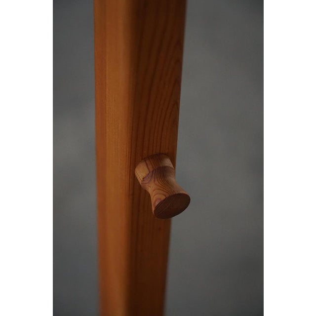 Danish Modern Brutalist Round Coat Stand in Pine, 1970s For Sale - Image 10 of 17