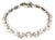 Mid 20th Century Chanel 18k White Gold C Link Bracelet For Sale