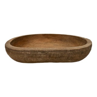 Jumbo Vintage Baga Wood Bowl For Sale