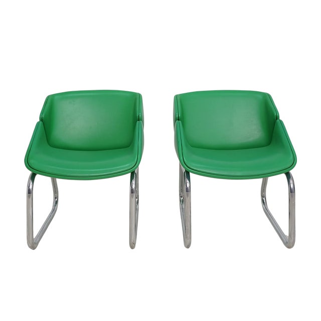 Postmodern Pair of Postmodern Lounge Chairs by Thonet, 1980s For Sale - Image 3 of 10