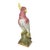 Vintage Handmade Painted Czechoslovakian Cockatoo Bird Pottery Statue Sculpture For Sale