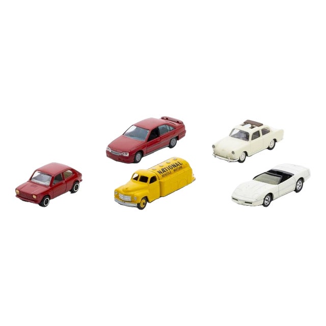 Five Miniature Cars, Set of 5 For Sale