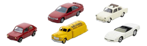 Five Miniature Cars, Set of 5