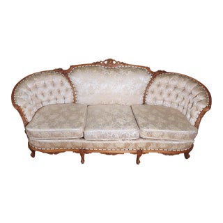 Vintage Deutsch Bros. King Louis XV Style Sofa For Sale
