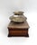 Late 19th C Apothecary Balance Scale Oak and Marble For Sale - Image 11 of 12