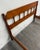 Vintage Full Size Early American Colonial Style Maple Spindle Low Poster Bed For Sale - Image 4 of 10