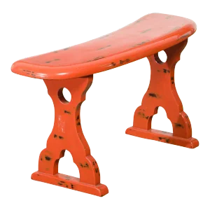 Japanese Taishō Period Negora Lacquer Arm Stool with Cinnabar Color
