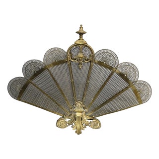 Victorian Peacock Fire Screen, 19th Century For Sale
