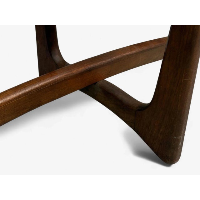 Brown Adrian Pearsall, Walnut, Glass, Coffee Table, United States, 1960s For Sale - Image 8 of 9