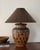 Late 20th-Century Geometric Relief Earthenware Table Lamp For Sale - Image 11 of 11