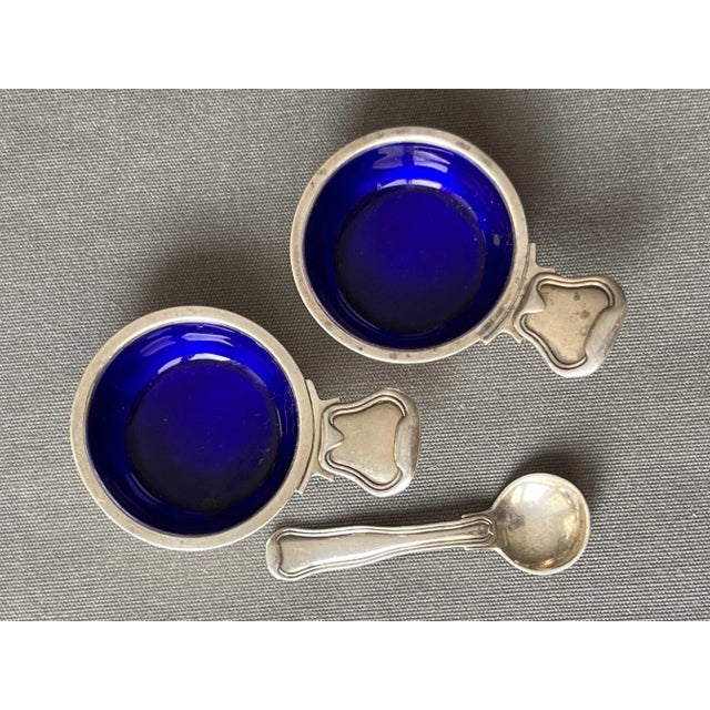 Silver Salt Shakers by Harald Nielsen for Georg Jensen, Denmark, 1950, Set of 3 For Sale - Image 4 of 9