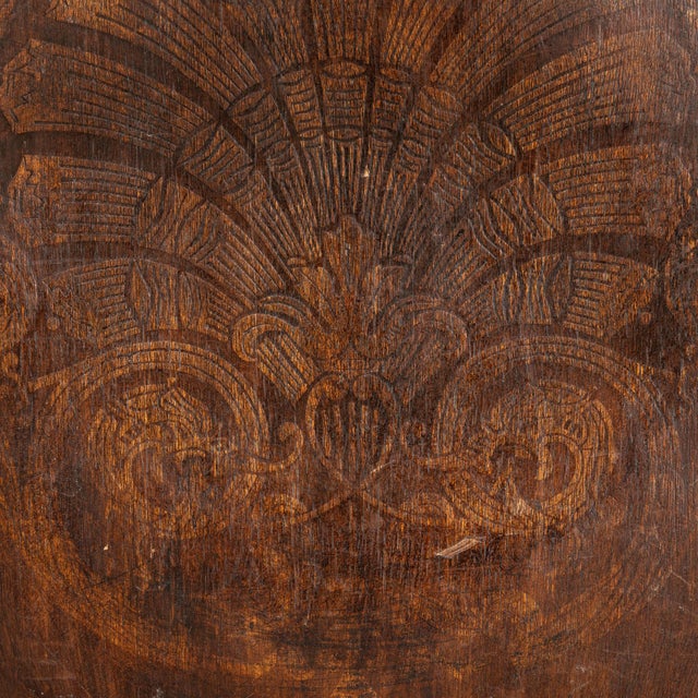 Early 20th Century France Brown Wood Lounge Chair For Sale - Image 10 of 10