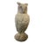 Mid-Century British Cast Stone Great Horned Owl Garden Statuary For Sale