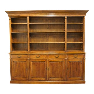 Nell Hills Kansas City, Mo Rustic Contemporary Modern 106" Credenza W. Attorney's Bookcase For Sale