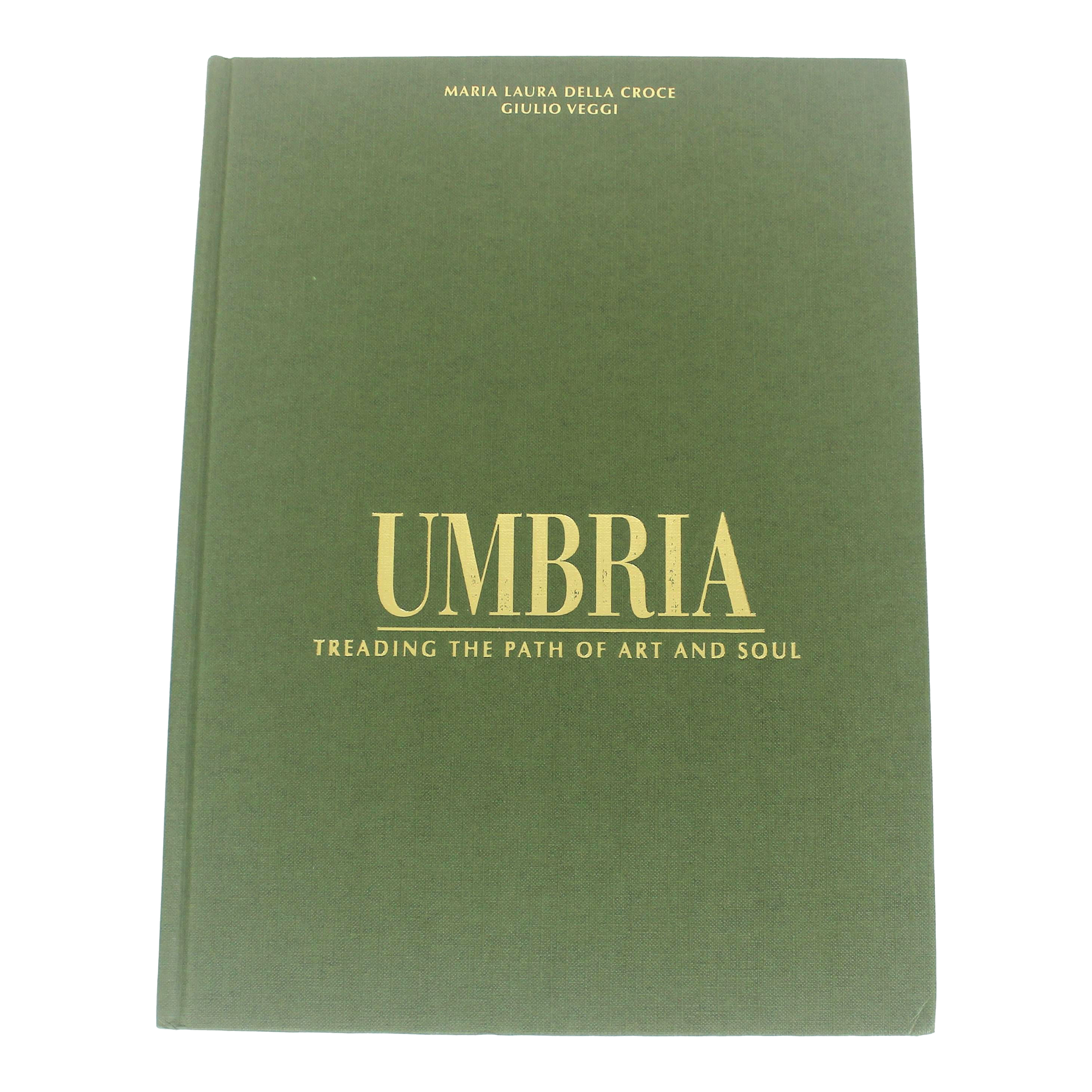1995 Umbria Treading the Path of Art and Soul Green Linen Textured