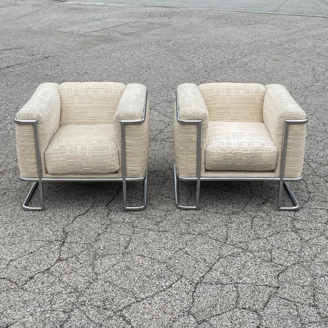 Mid-Century Modern John Mascheroni Lounge Chairs by Swaim Originals (Pair) For Sale - Image 3 of 12