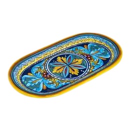 Collectible Majolica Oval Tray For Sale
