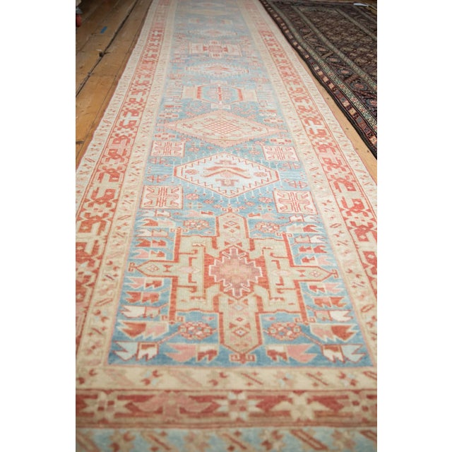 Old New House Vintage Distressed Karaja Rug Runner - 3'5" X 14'9" For Sale - Image 4 of 12